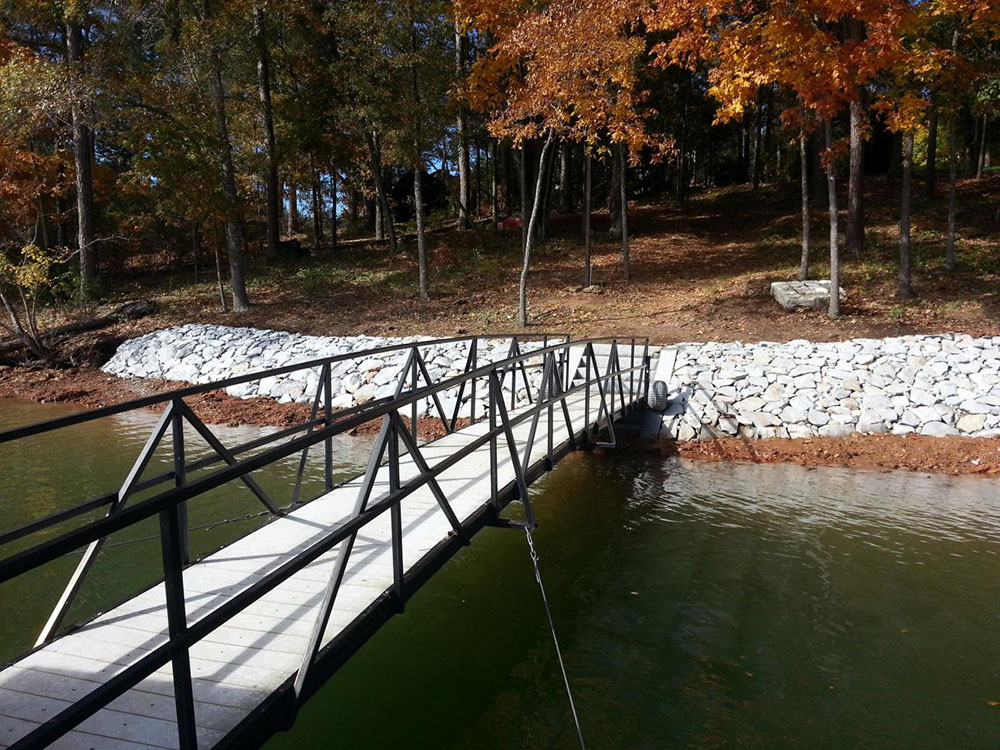 Dredging and Erosion Control Lake Hartwell SC by Custom Dock Systems