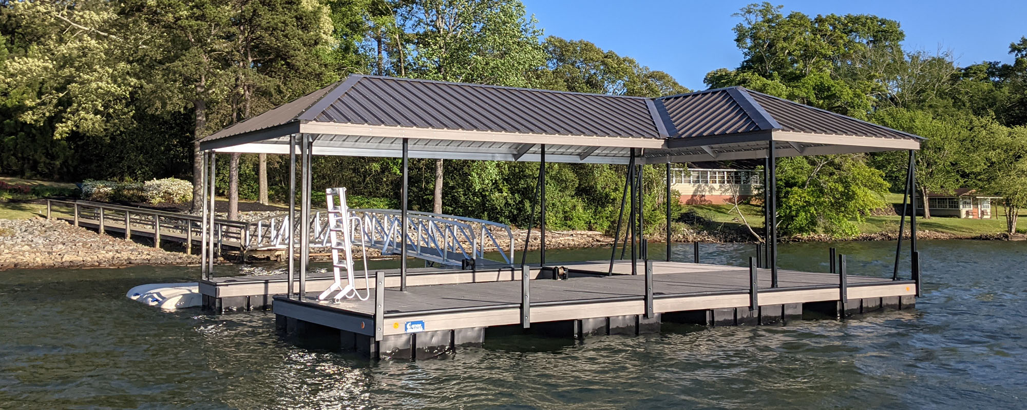 Custom Dock Systems Dock Repair and Restoration of Marine Aluminum and Steel Docks on Lake Hartwell in Anderson, SC