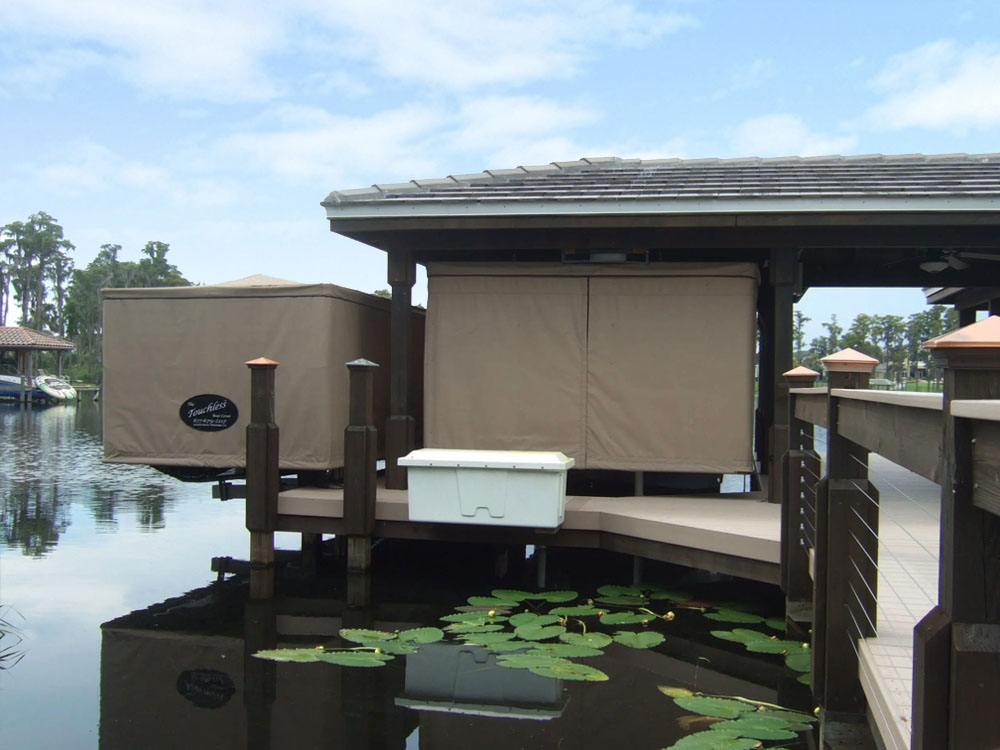 Touchless Boat Covers by Custom Dock Systems
